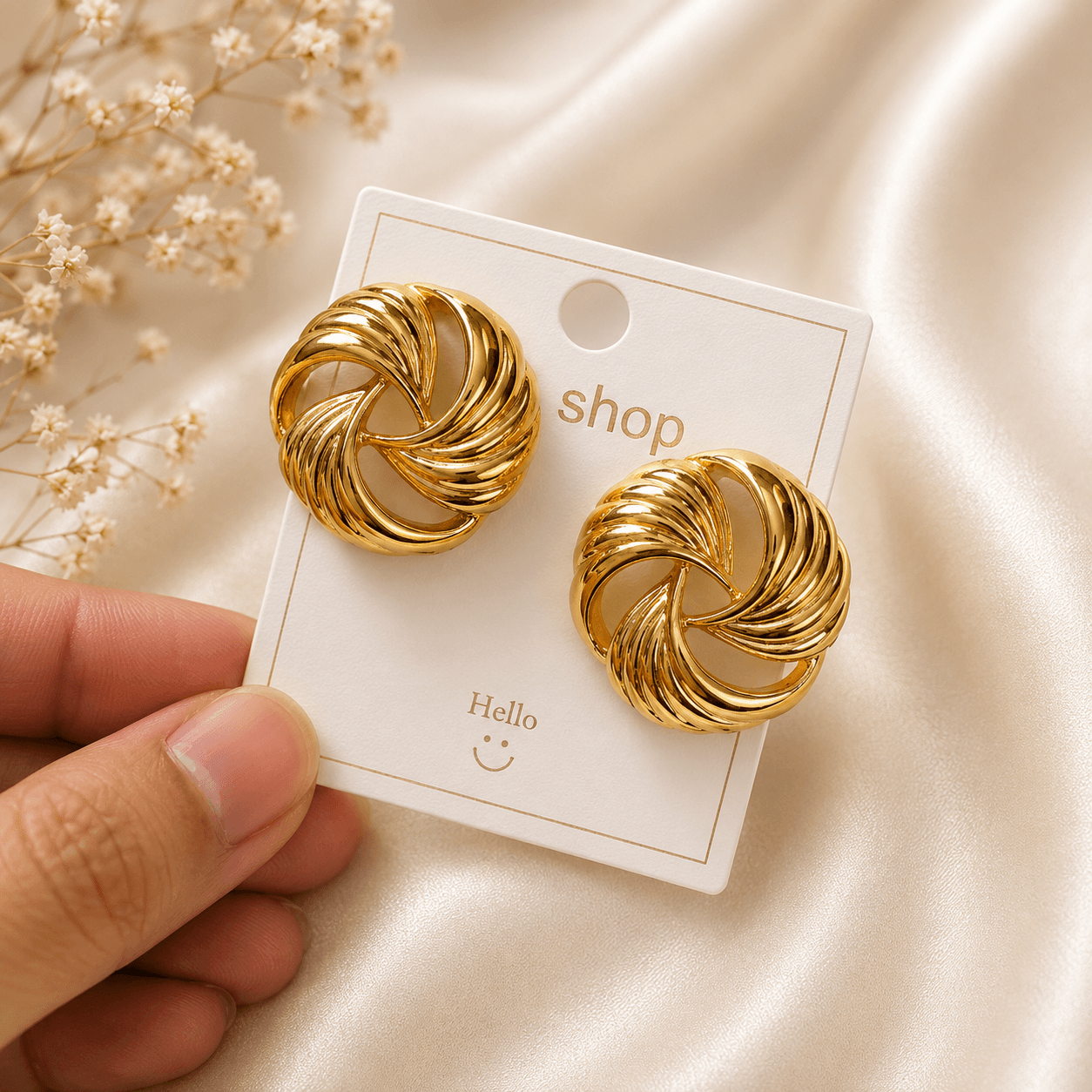Vintage Knot Statement Earrings